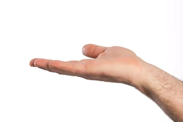 arka plandan izole uzanmış el