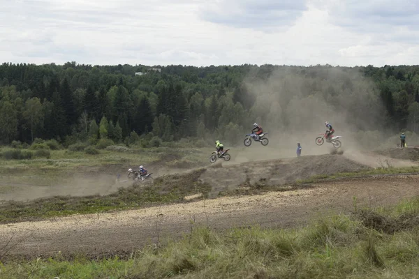 Motortocross Kompetisi Balap Motor Lintasan — Stok Foto