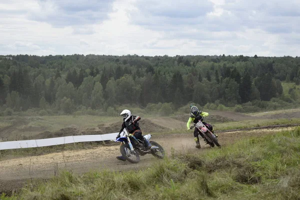 Motocross Una Competición Carreras Motos Pista —  Fotos de Stock