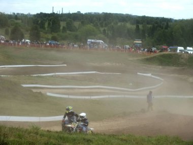  Motokros, motosikletçi, motosikletçi, sporcu, beşiği olan motosiklet