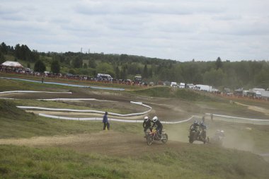  Motokros, motosikletçi, motosikletçi, sporcu, beşiği olan motosiklet