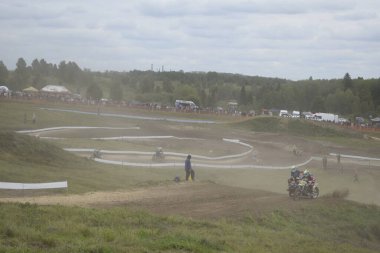  Motokros, motosikletçi, motosikletçi, sporcu, beşiği olan motosiklet