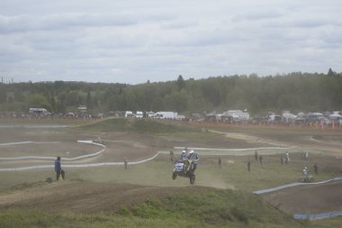  Motokros, motosikletçi, motosikletçi, sporcu, beşiği olan motosiklet