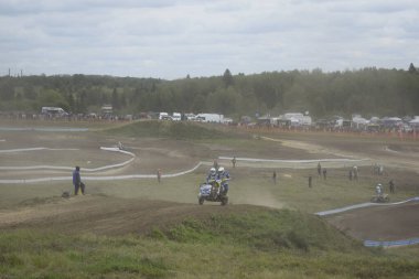  Motokros, motosikletçi, motosikletçi, sporcu, beşiği olan motosiklet