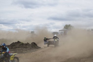  Motokros, motosikletçi, motosikletçi, sporcu, beşiği olan motosiklet