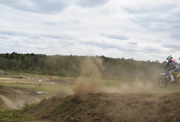 Motocross Rider Motorcycle — Stock Photo, Image