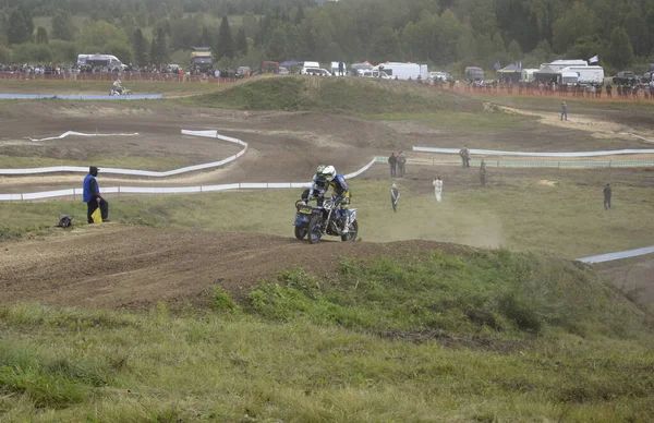 Motocross Coureur Sur Une Moto — Photo