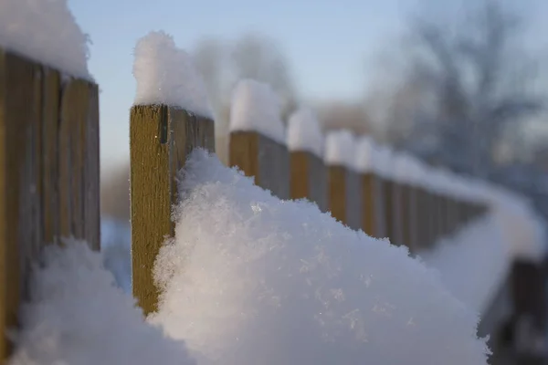 Зима Сельской Местности Деревня Снегу — стоковое фото