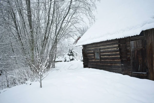 Зимовий День Сільській Місцевості — стокове фото