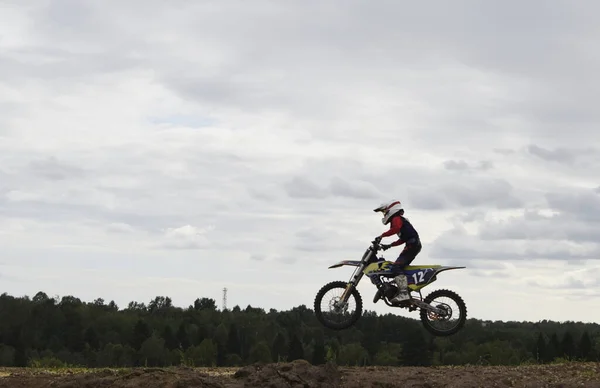 Motocross Rider Ação — Fotografia de Stock