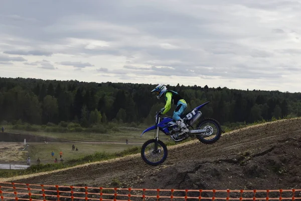 Motocross Pilota Azione — Foto Stock