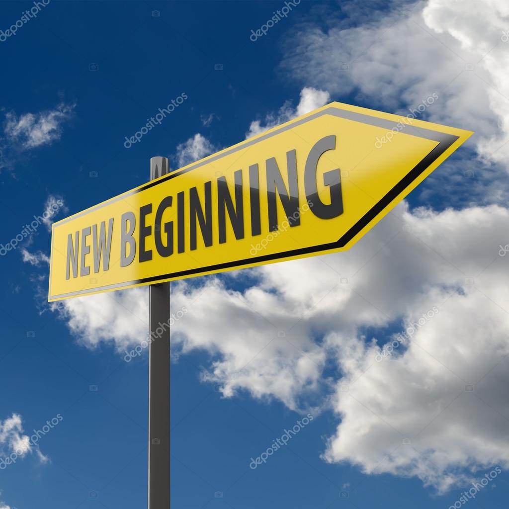 Road Sign with words New Beginning — Stock Photo © quka 22032795