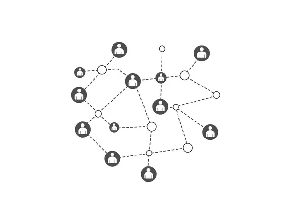 일러스트 디자인 네트워크 사람들은 세계를 합니다 — 스톡 벡터