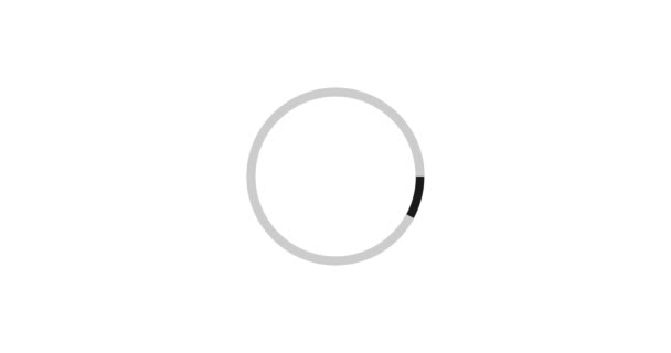 Loading animation, circle. Motion graphic design. Alpha channel. — Stock Video
