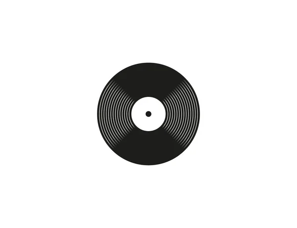 Vektorová Ilustrace Plochý Ikona Záznamu Hudebního Vinylu — Stockový vektor