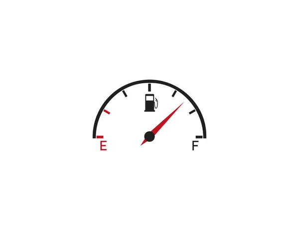 Indicator fuel icon, sign. Vector illustration. Flat design. — Stock Vector