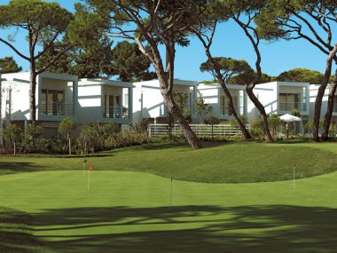 emeklilik topluluk kınamak resort golf sahası üzerinde