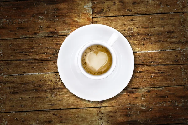 Kalp kahve — Stok fotoğraf