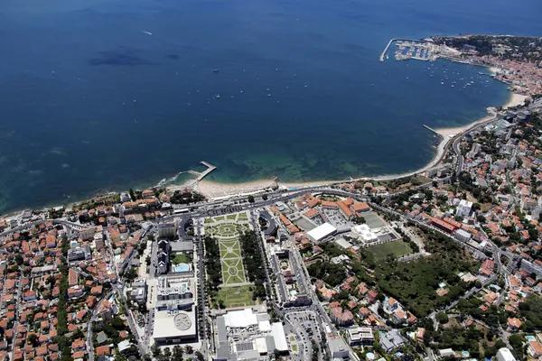 Cascais bay view from the sky — Stock Photo, Image