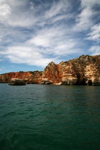 Grottos in Lagos, south of Portugal. — Stock Photo, Image