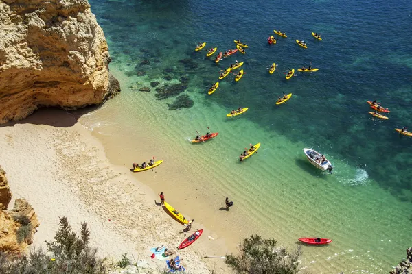 Spiaggia Lagos, Algarve, Portogallo, Cayake, Cayak — Foto Stock
