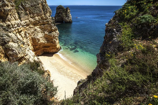 Beach in Lagos, Algarve, Portugal — Stock Photo, Image