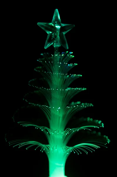 Árvore de Natal de fibra óptica abstrata — Fotografia de Stock