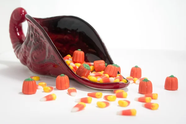 Candy Corn Cornucopia — Stockfoto