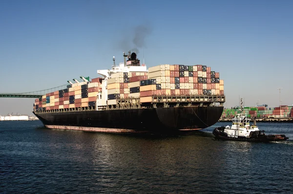 Wysyłka przemysłu port z los angeles — Zdjęcie stockowe