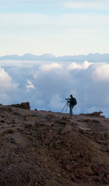 Fotograf vid halaekala — Stockfoto