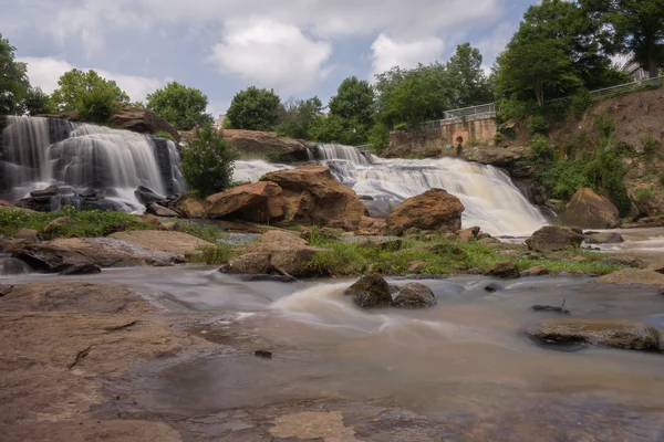 HDR Falls Park en el río Reedy — Foto de Stock
