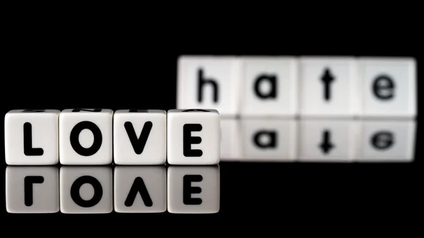 Conceito de ódio de amor — Fotografia de Stock