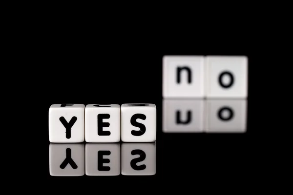 Yes No Concept — Stock Photo, Image