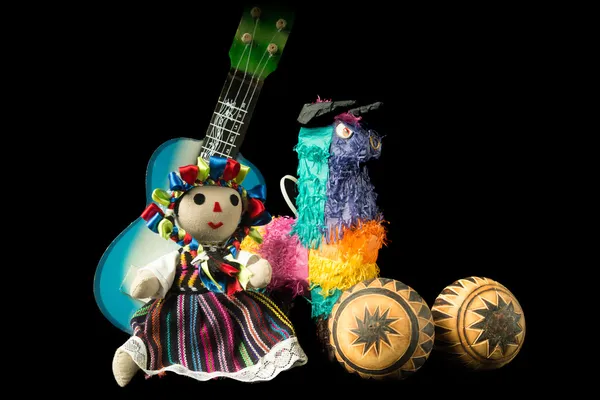 Mexican Doll and Toys — Stock Photo, Image