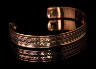 Ornate Copper Bracelet clipart
