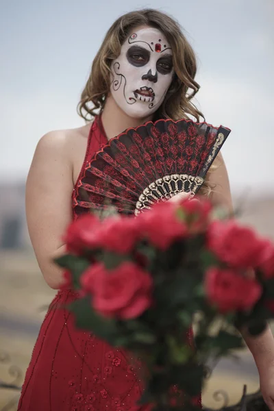 Modelo Dia De Los Muertos —  Fotos de Stock