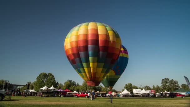 Temecula wijn en hete lucht ballon festival tijd vervallen video — Stockvideo