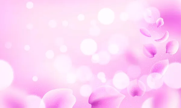 분홍색 사쿠라 꽃으로 뒤덮인 — 스톡 벡터