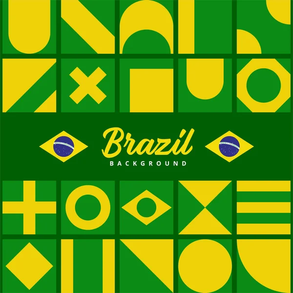 Яркий Абстрактный Фон Бразильских Цветах — стоковый вектор