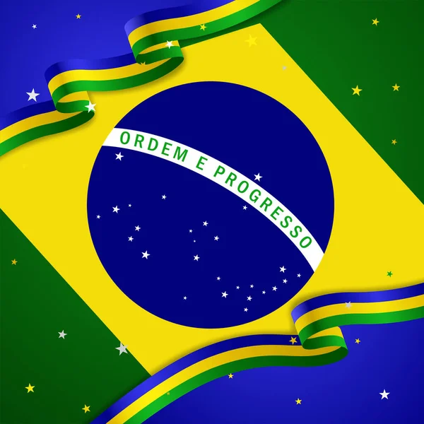 Яркий Абстрактный Фон Бразильских Цветах — стоковый вектор