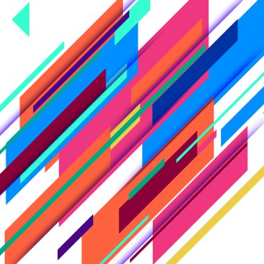 Soyut renkli geometrik izometrik arkaplan