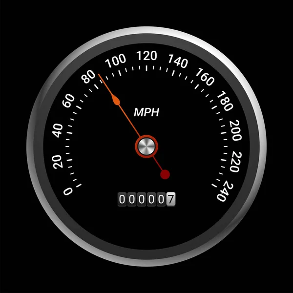 Realistic Car Dashboard Speedometers — Vector de stock