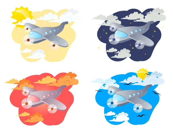 Aviones — Vector de stock