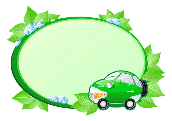 Carro verde —  Vetores de Stock