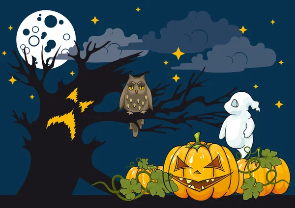 Halloween themed illustration. — Stock Vector