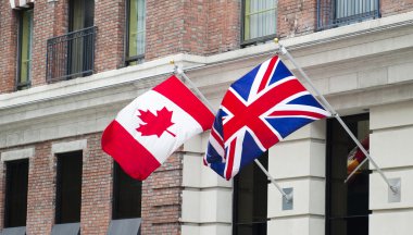 Canada Britain Flags clipart