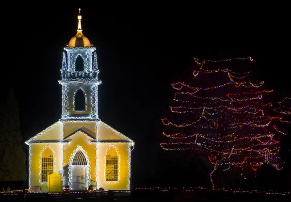 Iglesia de Navidad Imagen De Stock