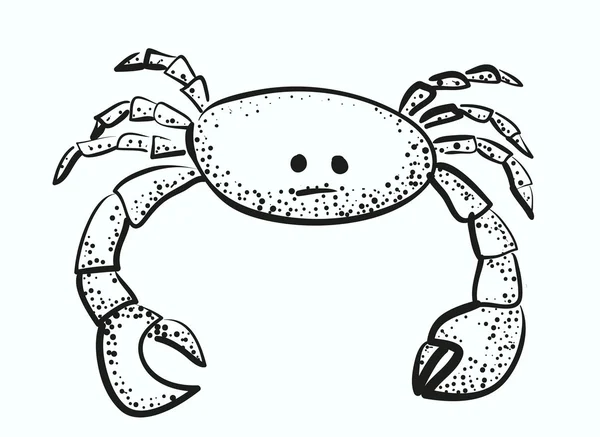 Skizze der Krabbe abstrakte Illustration — Stockfoto
