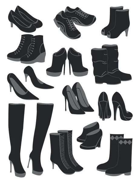 Un conjunto de zapatos — Archivo Imágenes Vectoriales