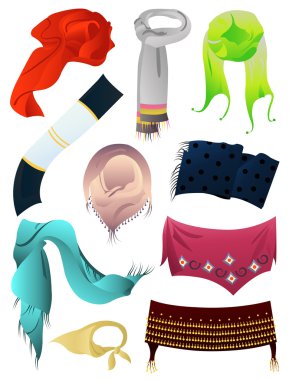 Scarves clipart